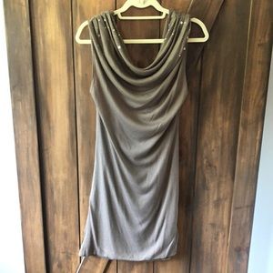 Arden B cowl neck dress with scoop back